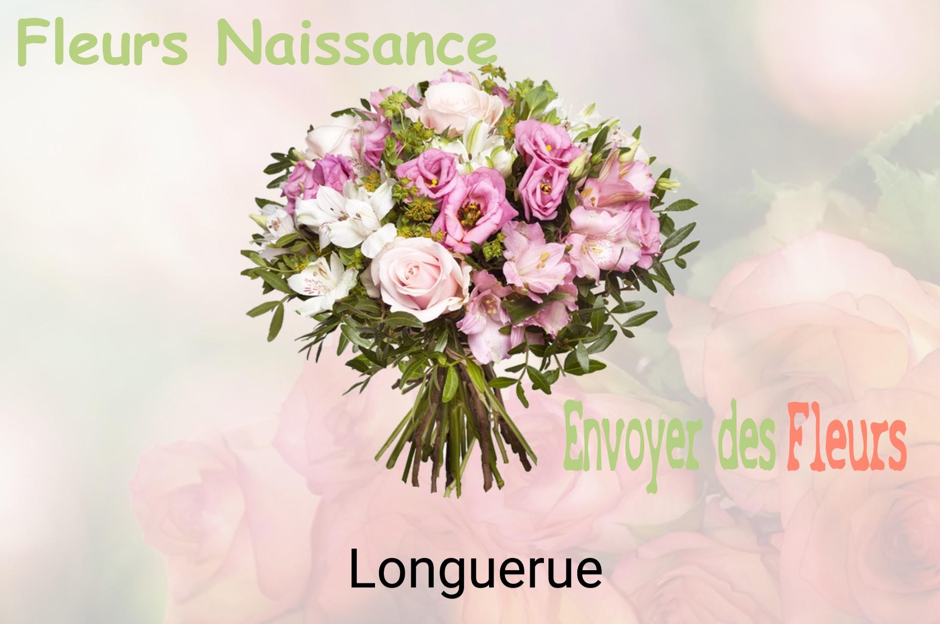 Bouquet de fleurs de naissance livré à Longuerue
